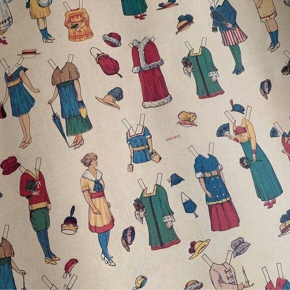 Vintage Picture of Doll-Cut-Outs 28”X20” - Picture 2 of 7